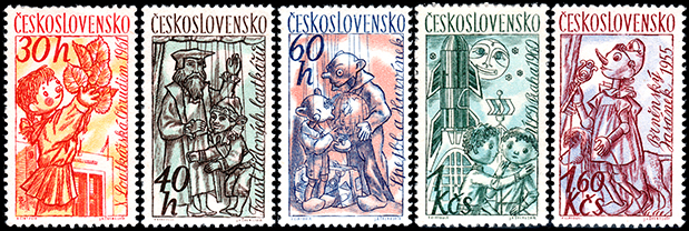 チェコスロバキア：第10回フルジム人形劇祭 | 人形劇切手