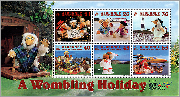 オルダニー島：　ウォンブリング・ホリデイ | 人形劇切手