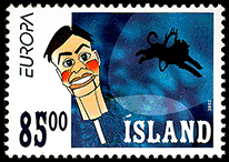 Iceland：A ventriloquism puppet | Puppet Stamp