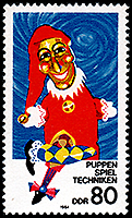 East Germany: Caspel  | Puppet Stamp