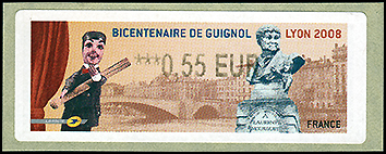 フランス：ギニョール200周年 | 人形劇切手