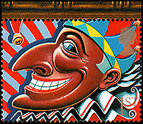 UK: Philatelic exhibition 2000, Mr. Punch | Puppet Stamp