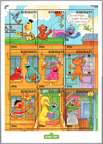 Kiribati: Sesame Stree | Puppet Stamp | Puppet Stamp
