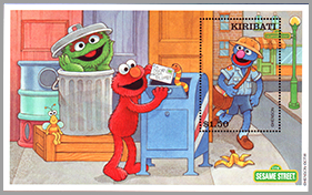 Samoa (Western Samoa): Sesame Street | Puppet Stamp | Puppet Stamp | Puppet Stamp