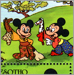 Lesotho: Mickey who manipulate Harukoma | Puppet Stamp