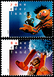 オランダ：セサミ・ストリートのマペット | 人形劇切手