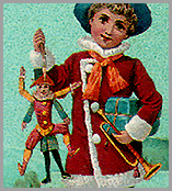 アメリカ合衆国：　ジャンピング・ジャックをもつ少年 | 人形劇切手