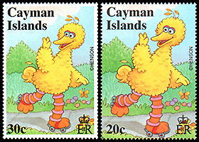 ケイマン諸島：　セサミ・ストリートのキャラクター | 人形劇切手