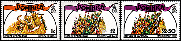 ドミニカ国：　カーニバルの歴史 | 人形劇切手