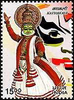 インド：　伝統舞踊「カタカリ」
