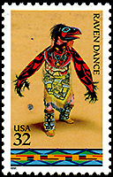 アメリカ合衆国：　ラベン・ダンス | 人形劇切手