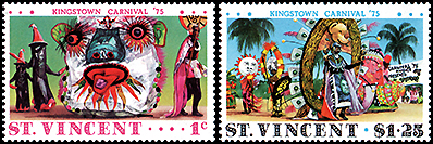 セントビンセントおよびグレナディーン諸島：　カーニバル '75_人形劇切手