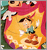 セントビンセントおよびグレナディーン諸島：　ミッキーのマジシャンとピノキオ | 人形劇切手